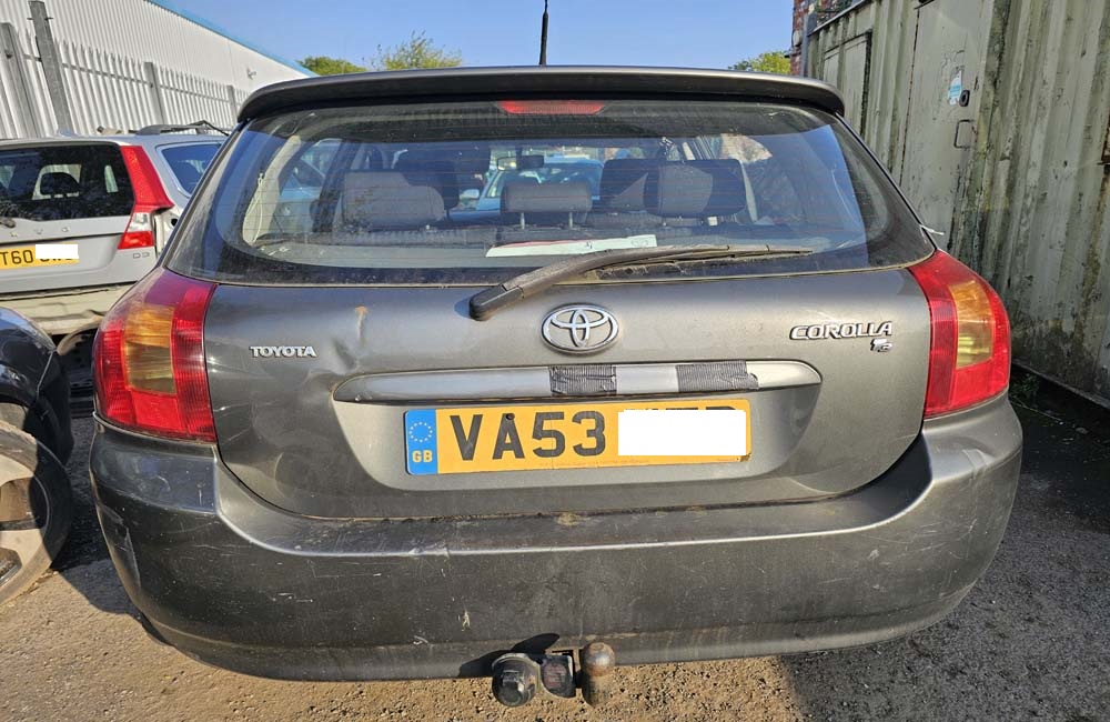 Toyota Corolla MK9 2001-2004 Breaking Spares Parts 1.6 Petrol Grey